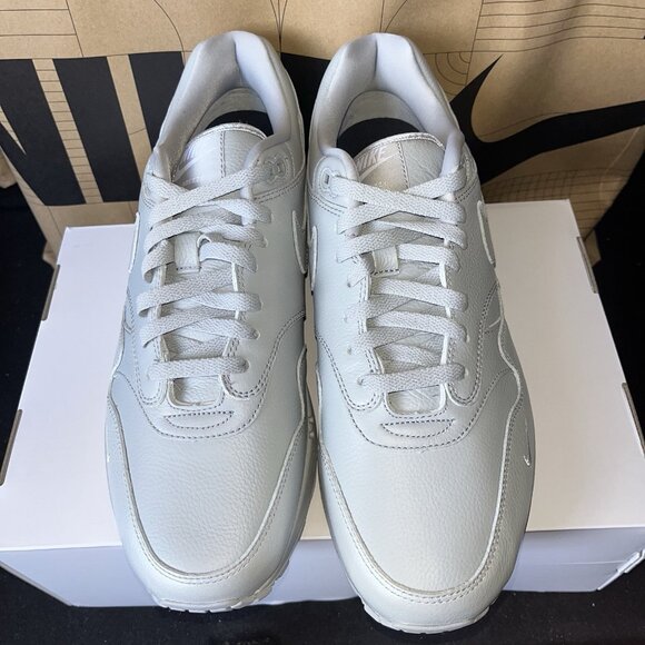 NEW Nike By You Air Max 1 Triple Gray Silver HQ3714-900 Men\'s Size 13 main image 3